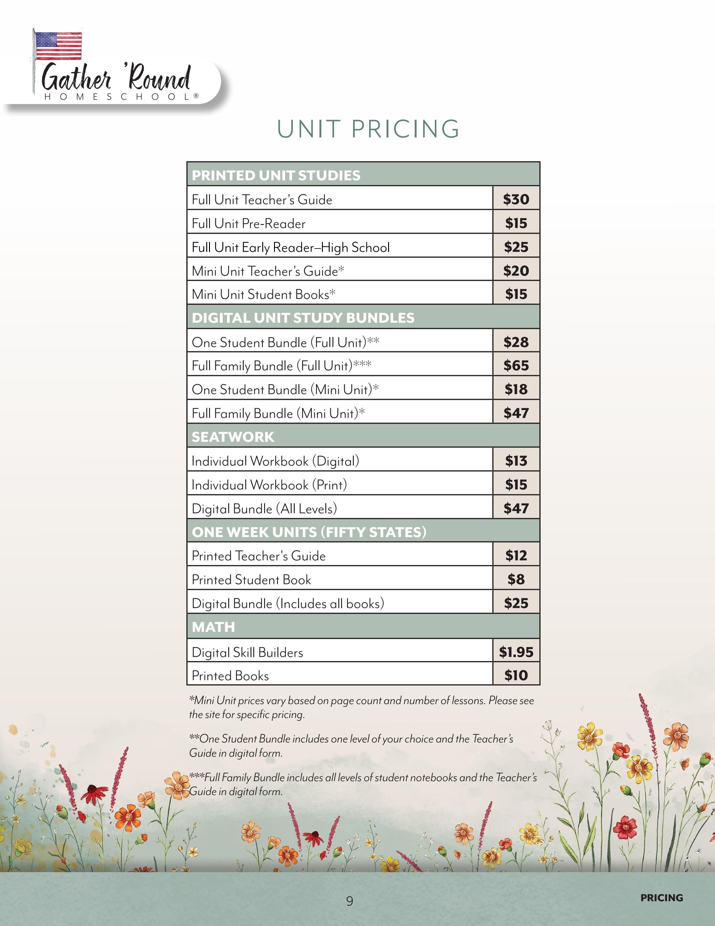 Gather 'Round Homeschool Catalog Weekly Ad January 1 - December 31, 2026