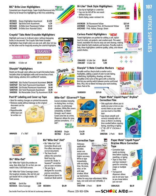 School Aids Catalog Weekly Ad January 1 - December 31, 2026