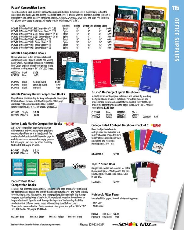 School Aids Catalog Weekly Ad January 1 - December 31, 2026