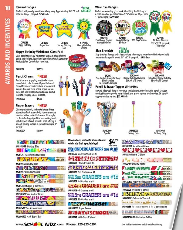 School Aids Catalog Weekly Ad January 1 - December 31, 2026