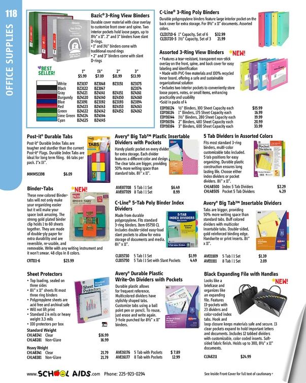 School Aids Catalog Weekly Ad January 1 - December 31, 2026