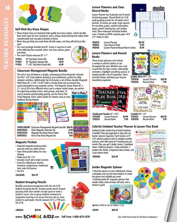 School Aids Catalog Weekly Ad January 1 - December 31, 2026