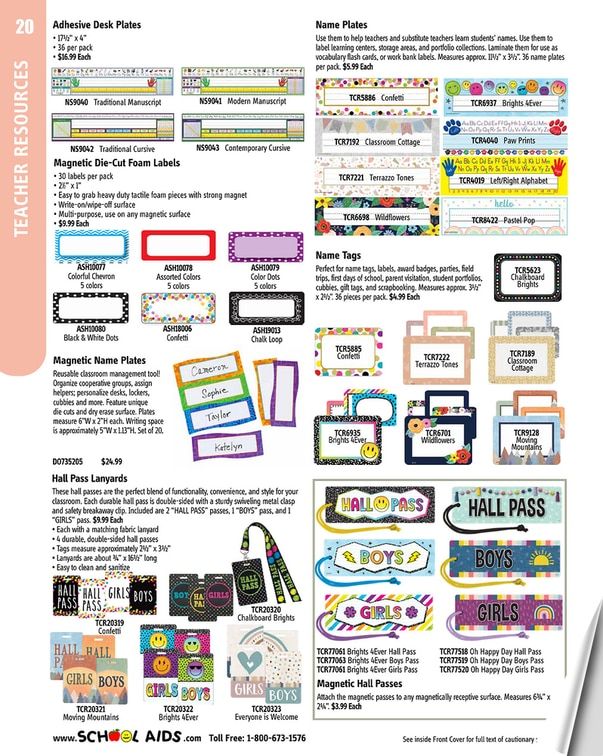 School Aids Catalog Weekly Ad January 1 - December 31, 2026