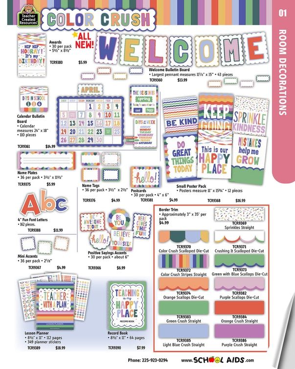 School Aids Catalog Weekly Ad January 1 - December 31, 2026
