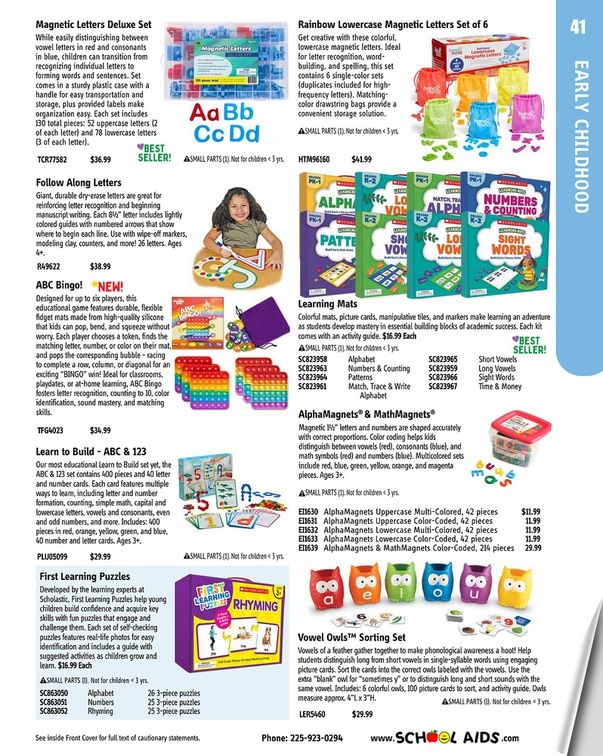 School Aids Catalog Weekly Ad January 1 - December 31, 2026