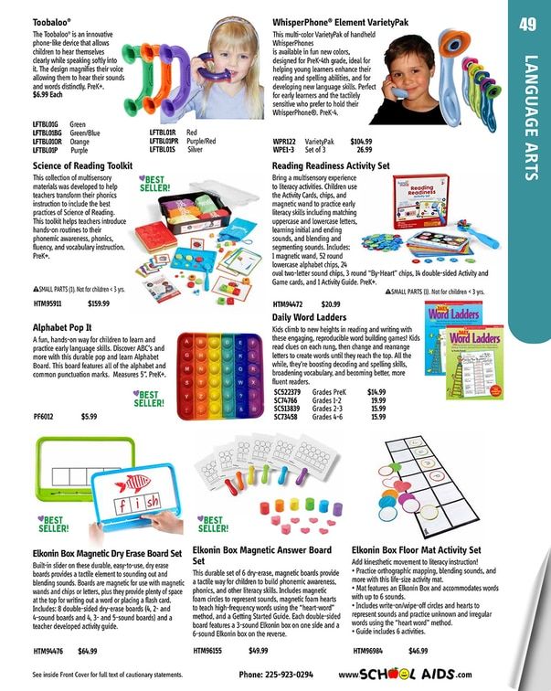 School Aids Catalog Weekly Ad January 1 - December 31, 2026