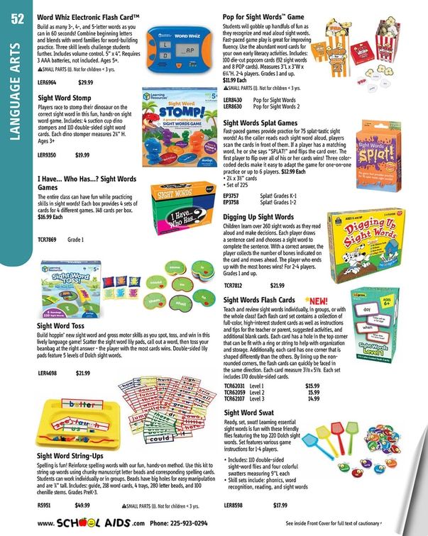 School Aids Catalog Weekly Ad January 1 - December 31, 2026