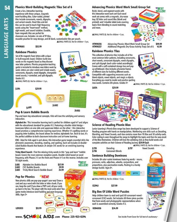 School Aids Catalog Weekly Ad January 1 - December 31, 2026
