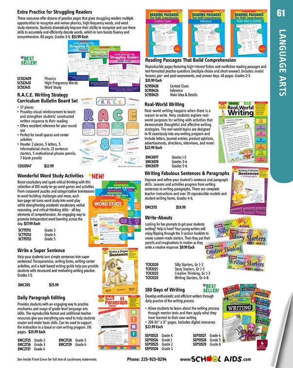 School Aids Catalog Weekly Ad January 1 - December 31, 2026