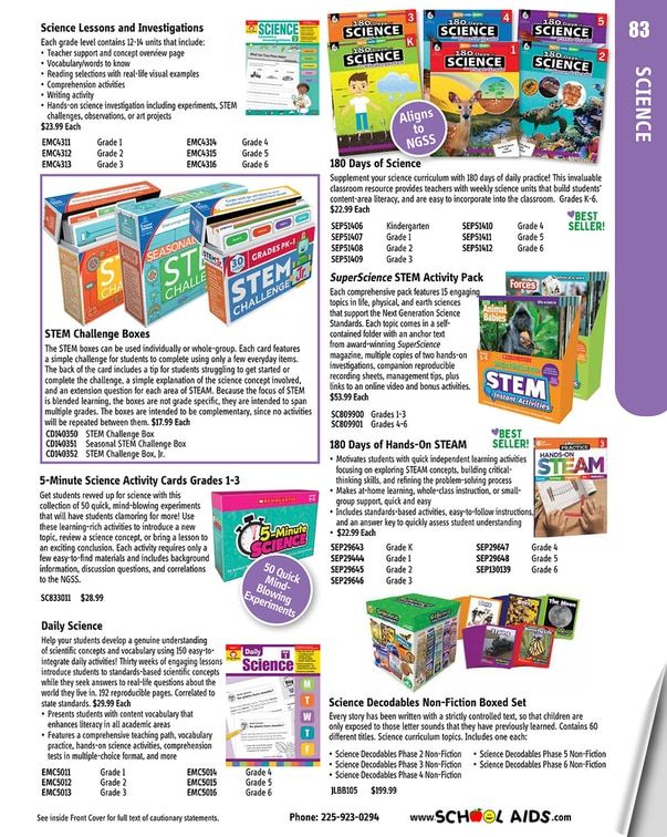 School Aids Catalog Weekly Ad January 1 - December 31, 2026
