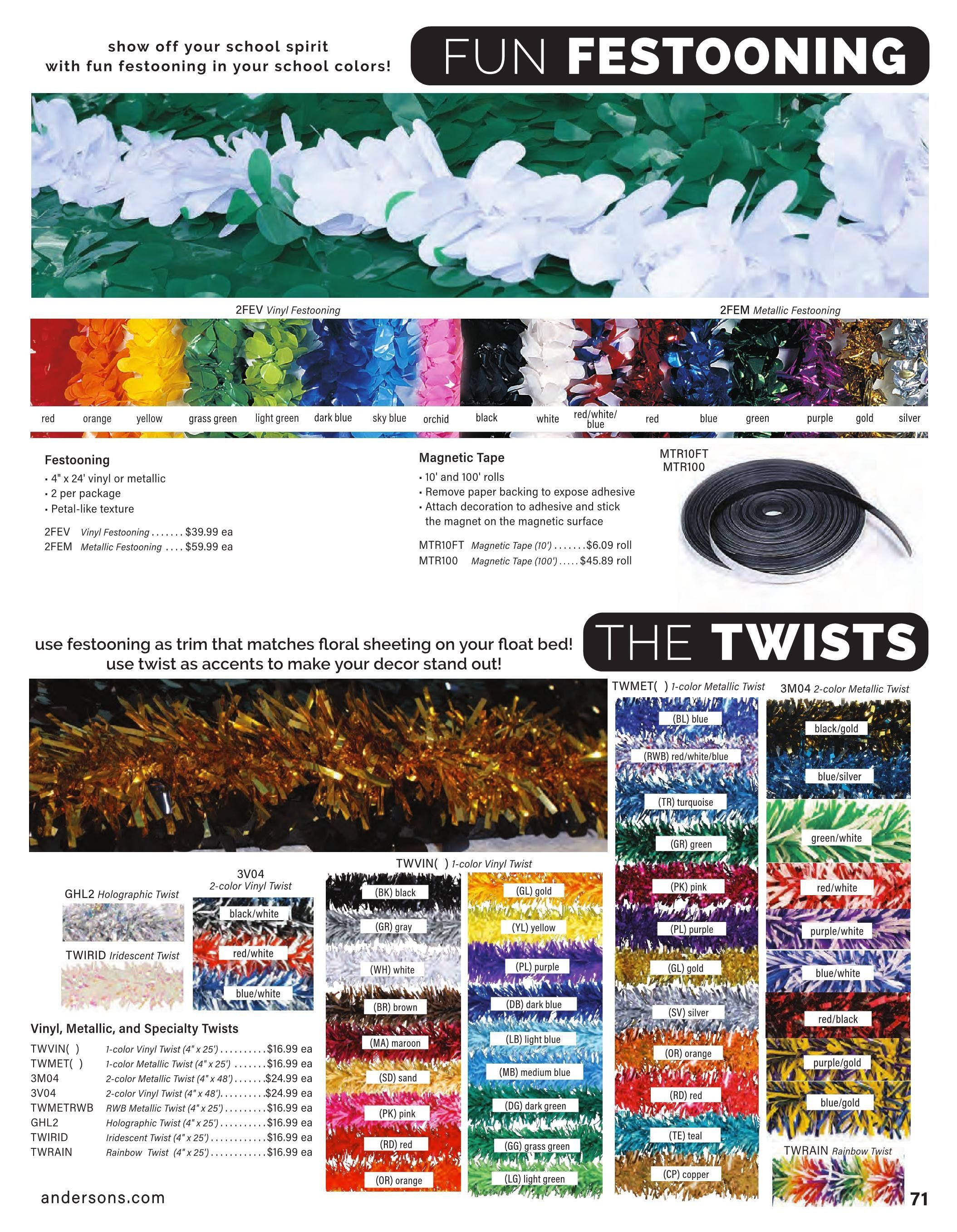 Anderson's School Events School Events 2026 Catalog Weekly Ad January 1 - December 31, 2026
