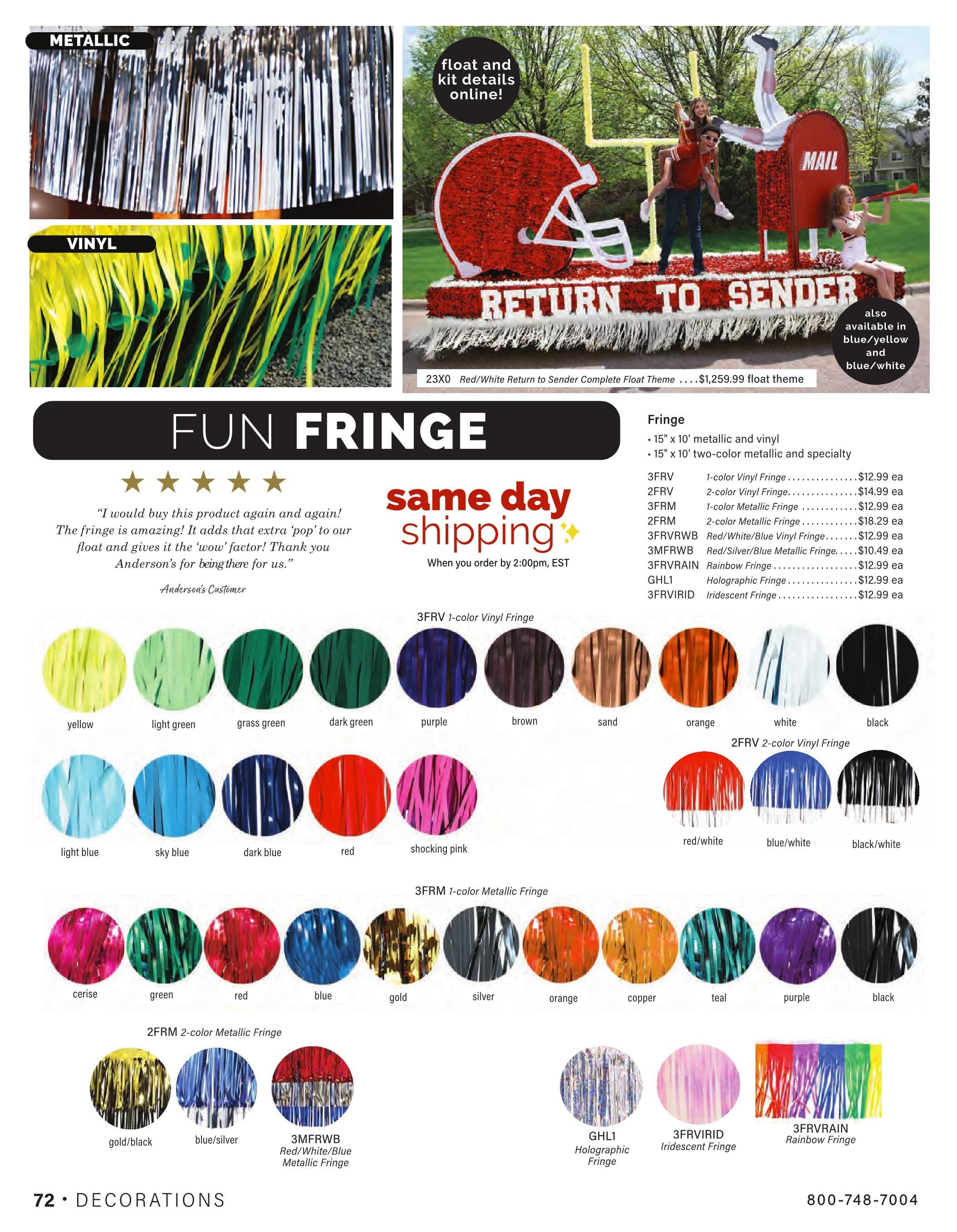 Anderson's School Events School Events 2026 Catalog Weekly Ad January 1 - December 31, 2026