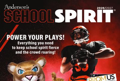 Anderson's School Events School Spirit 2026 Catalog Weekly Ad January 1 - December 31, 2026