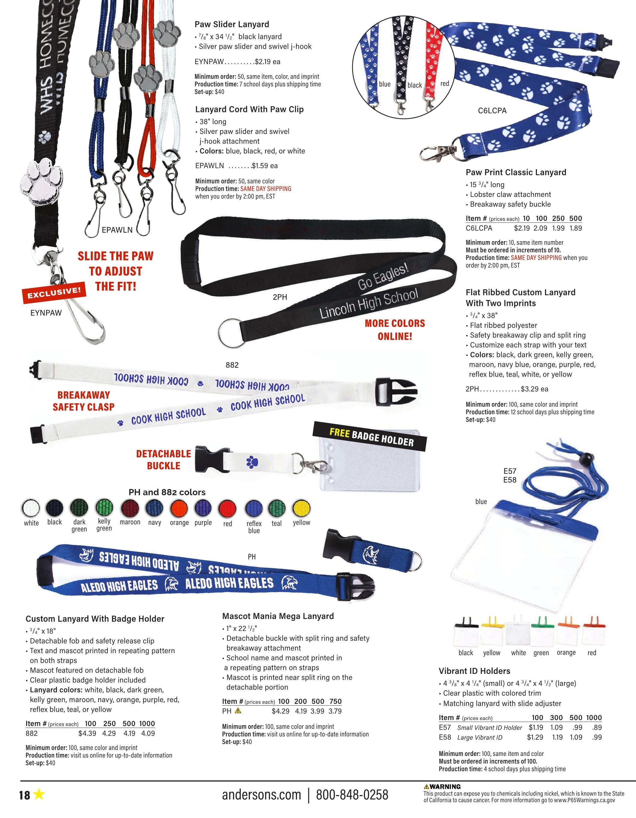 Anderson's School Events School Spirit 2026 Catalog Weekly Ad January 1 - December 31, 2026