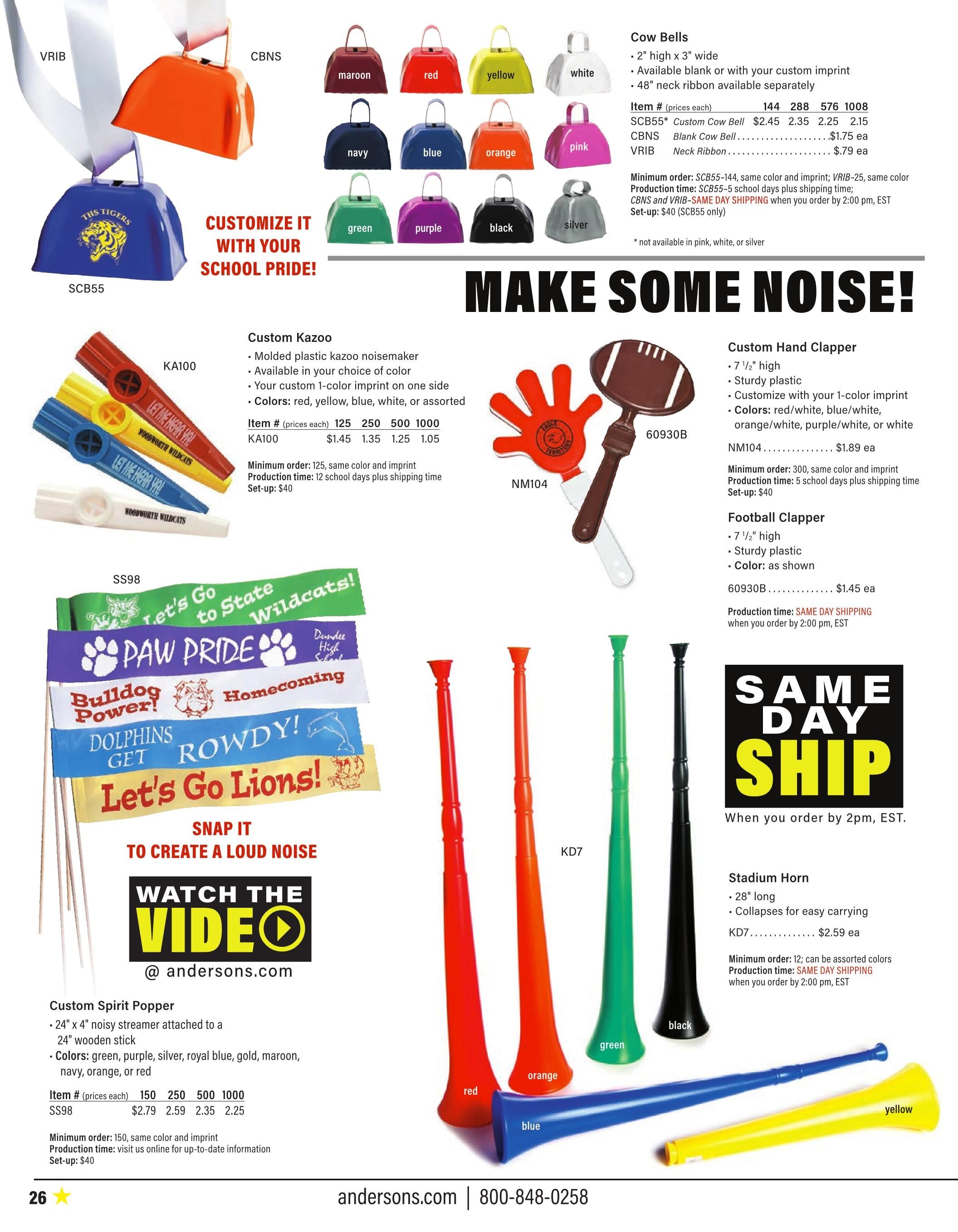 Anderson's School Events School Spirit 2026 Catalog Weekly Ad January 1 - December 31, 2026