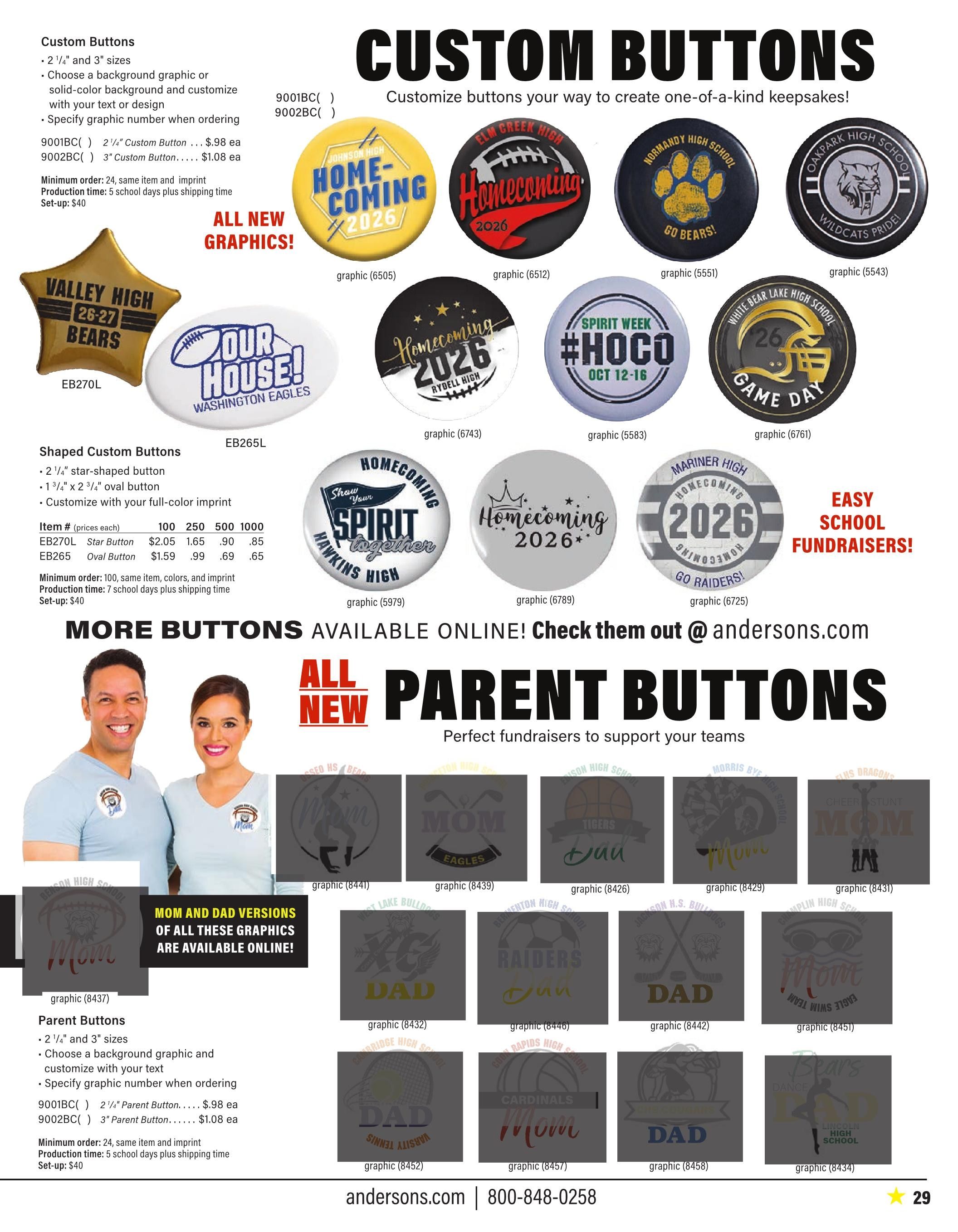 Anderson's School Events School Spirit 2026 Catalog Weekly Ad January 1 - December 31, 2026