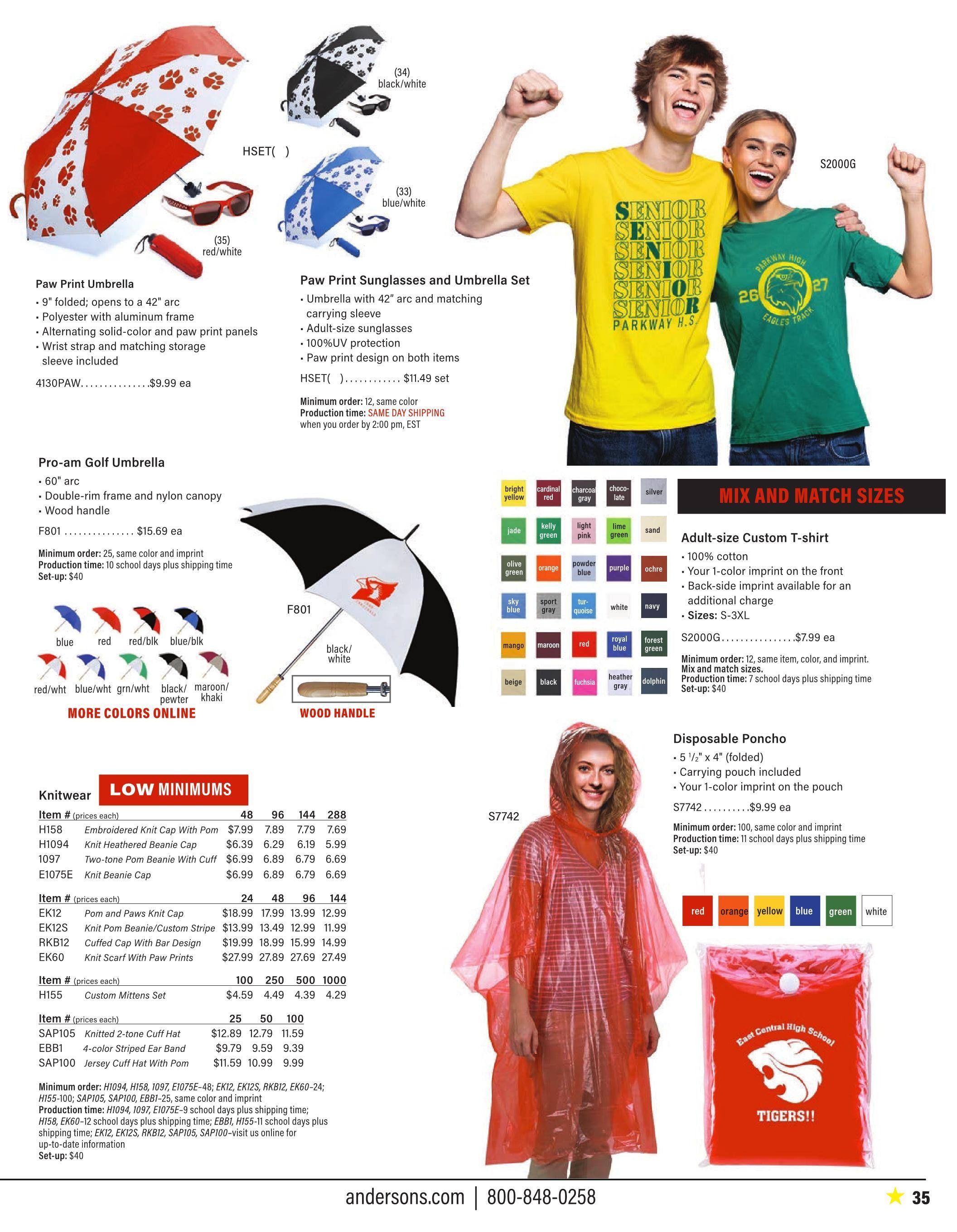 Anderson's School Events School Spirit 2026 Catalog Weekly Ad January 1 - December 31, 2026