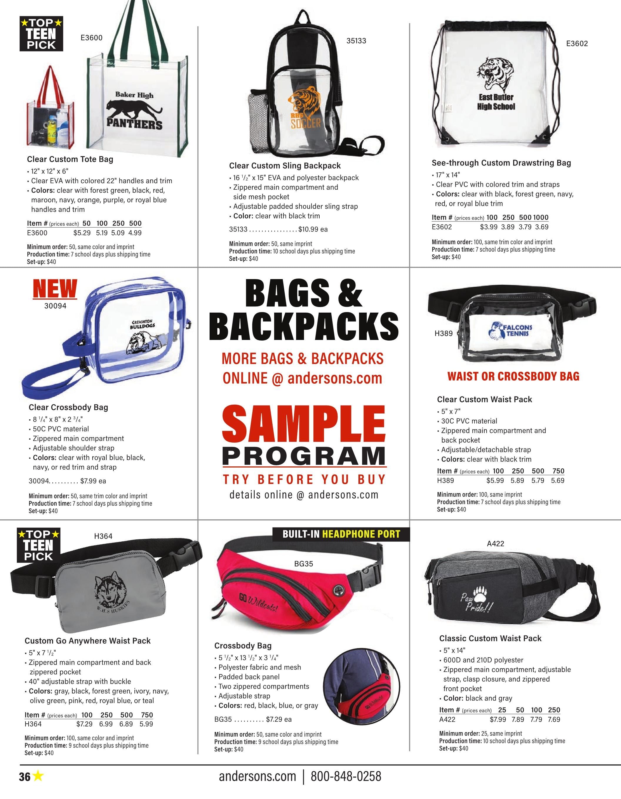 Anderson's School Events School Spirit 2026 Catalog Weekly Ad January 1 - December 31, 2026