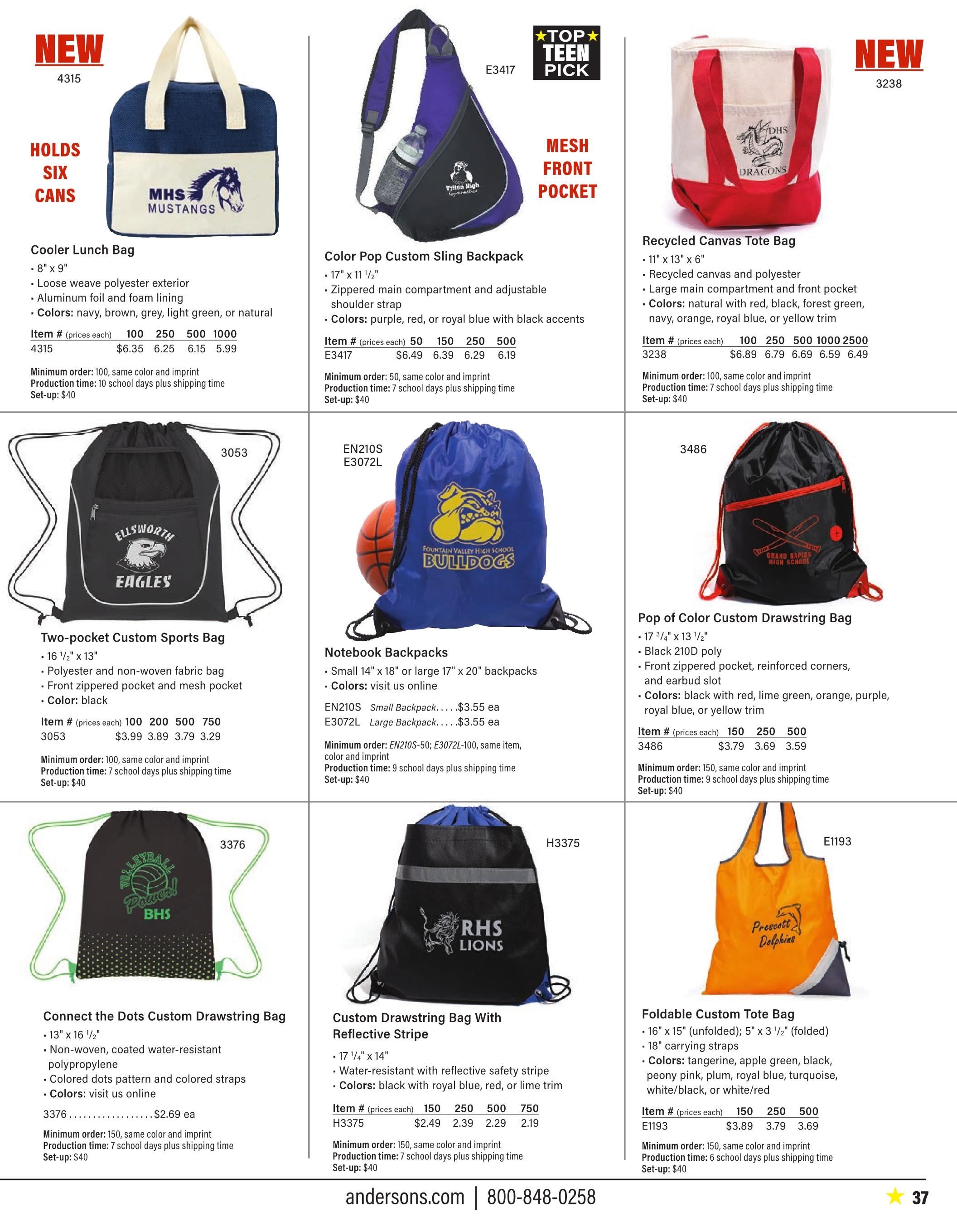 Anderson's School Events School Spirit 2026 Catalog Weekly Ad January 1 - December 31, 2026