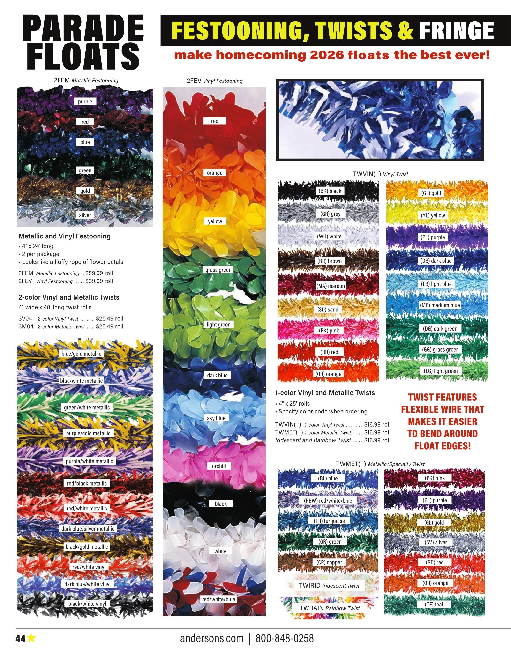 Anderson's School Events School Spirit 2026 Catalog Weekly Ad January 1 - December 31, 2026