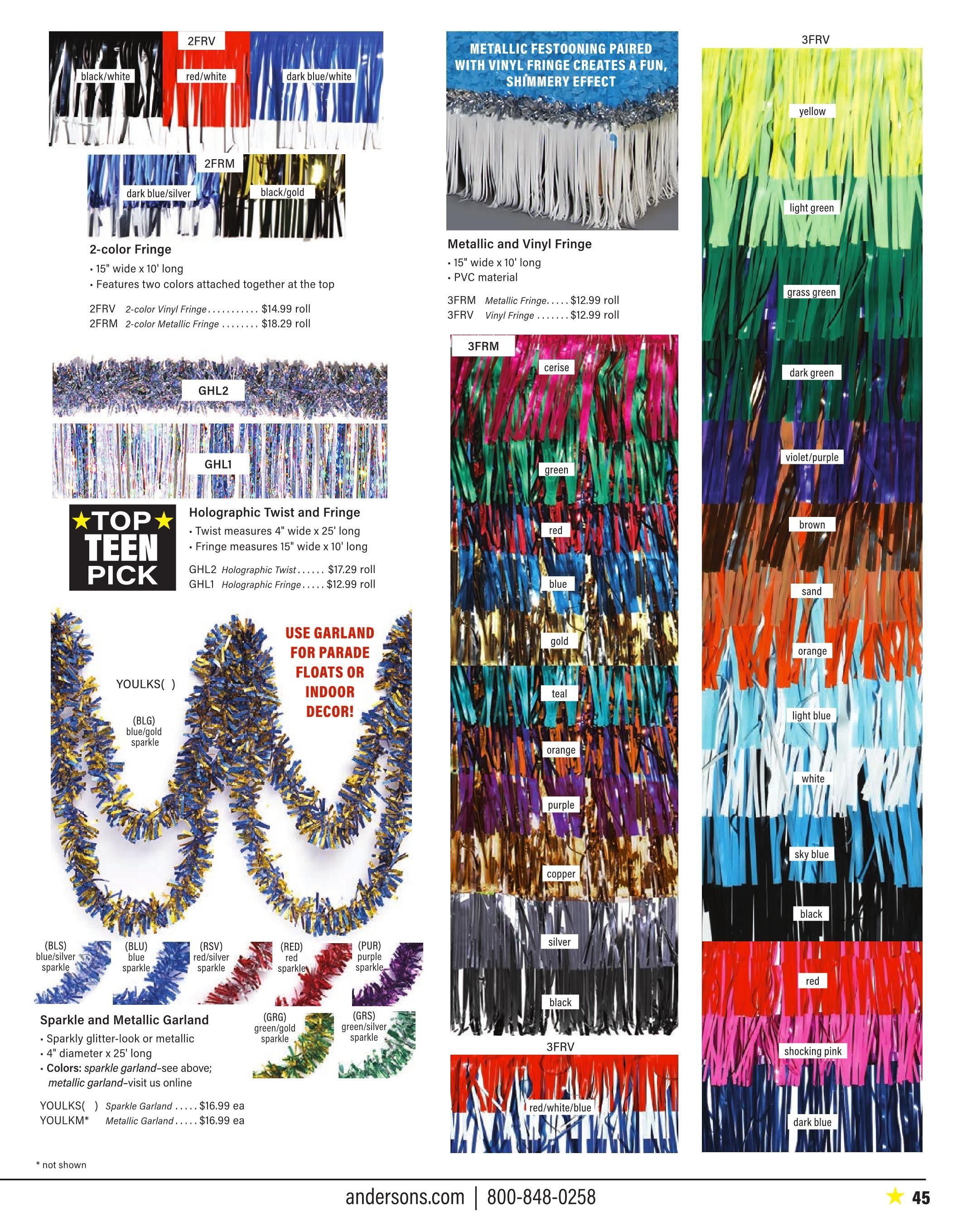 Anderson's School Events School Spirit 2026 Catalog Weekly Ad January 1 - December 31, 2026