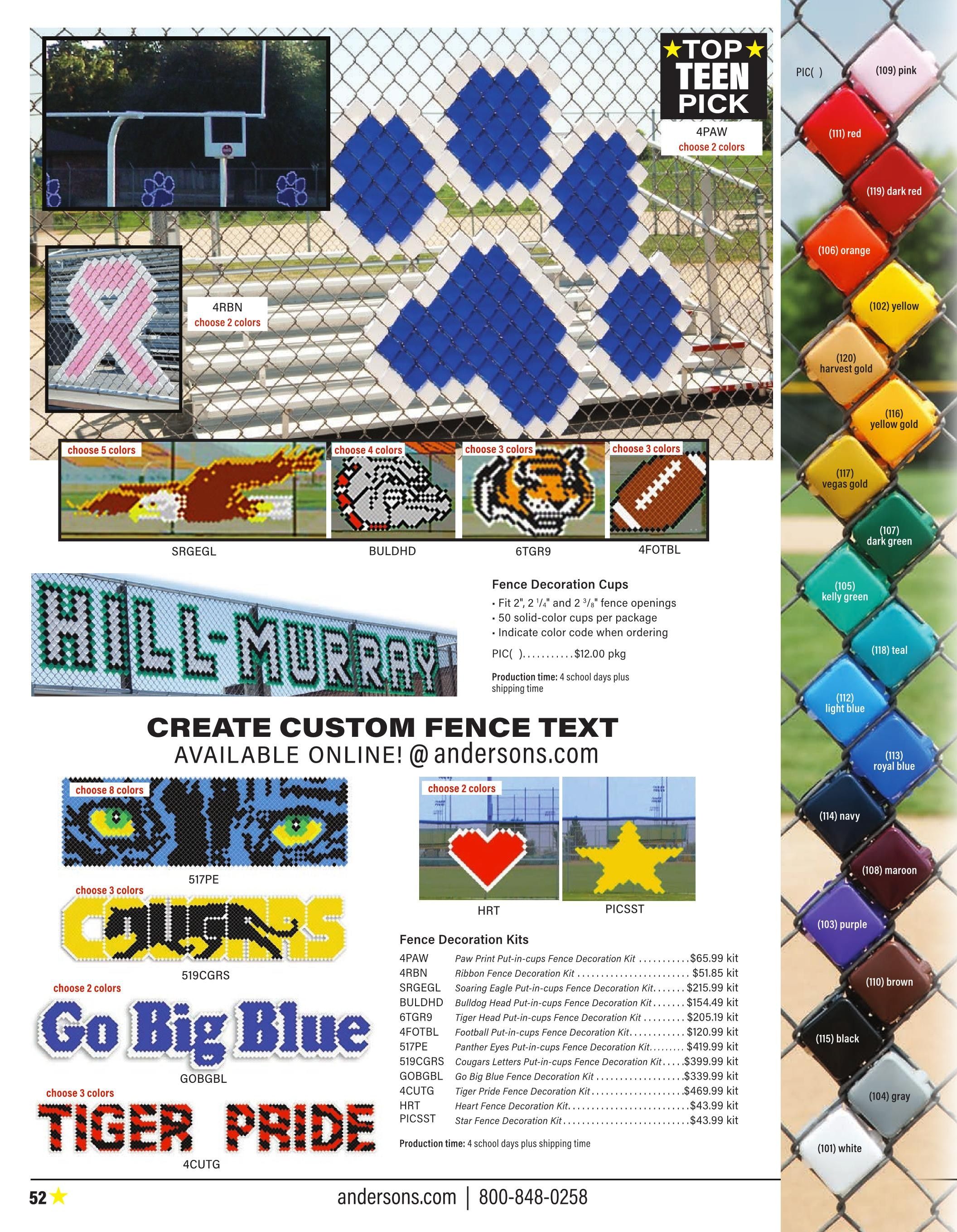 Anderson's School Events School Spirit 2026 Catalog Weekly Ad January 1 - December 31, 2026