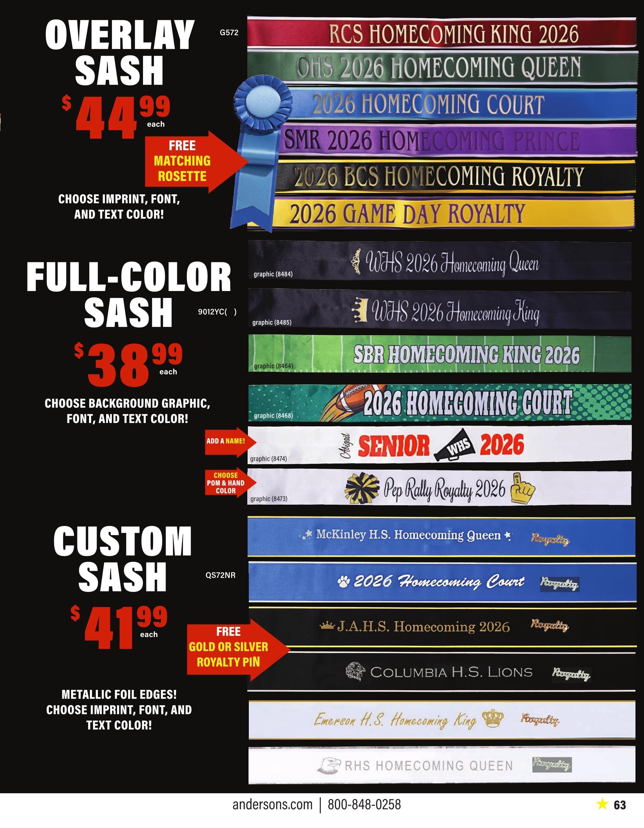 Anderson's School Events School Spirit 2026 Catalog Weekly Ad January 1 - December 31, 2026