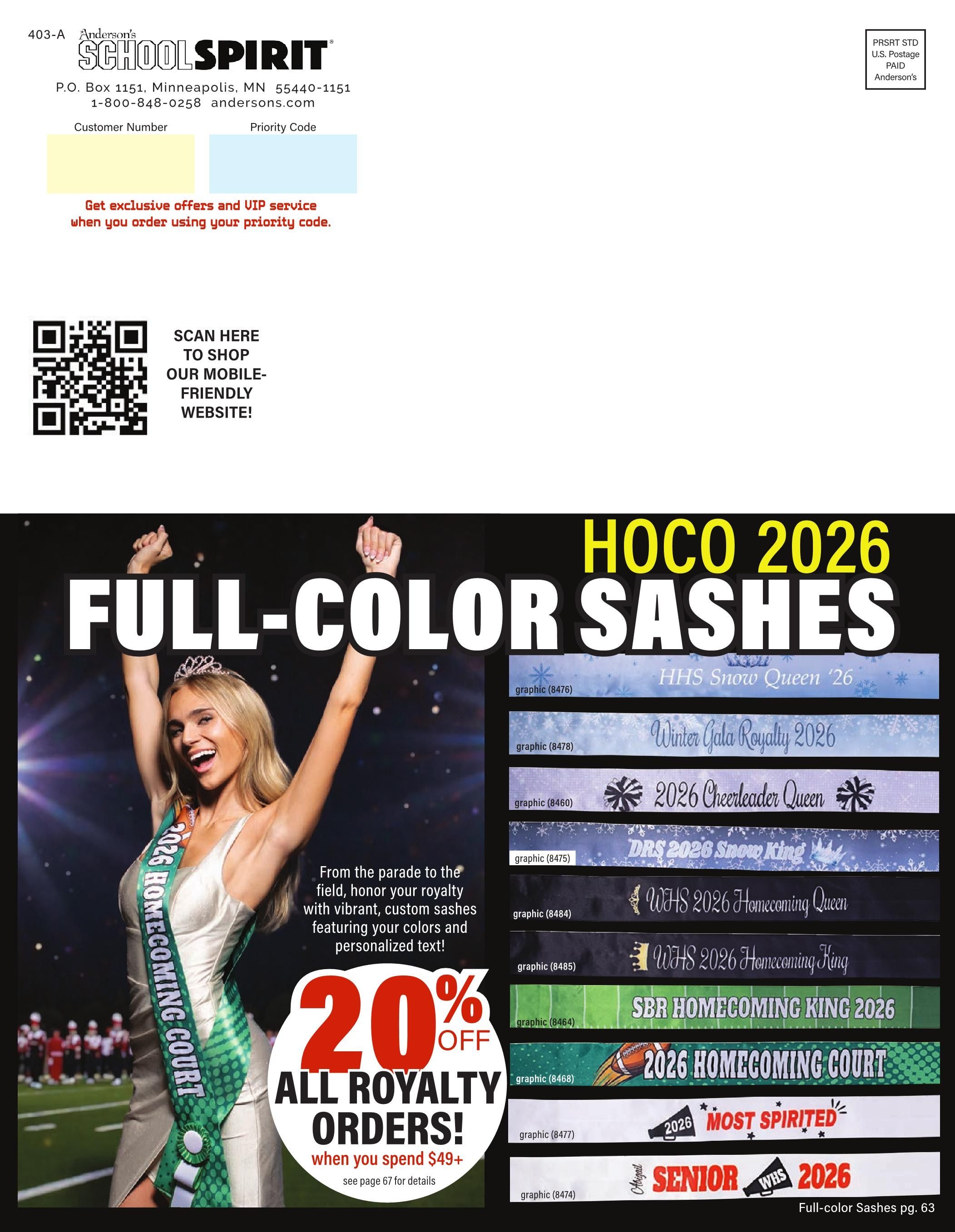 Anderson's School Events School Spirit 2026 Catalog Weekly Ad January 1 - December 31, 2026