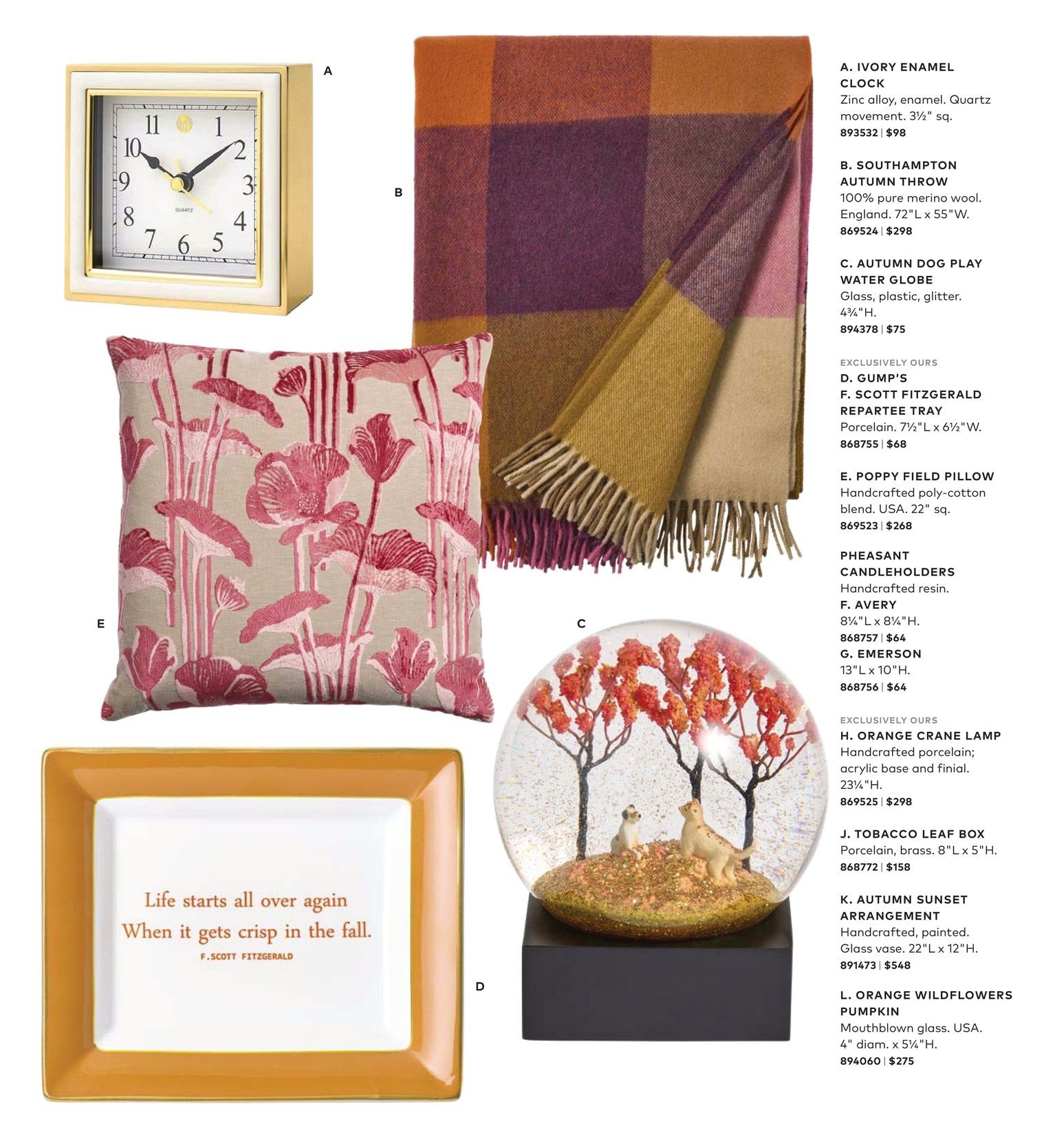 Gump's Fall Catalog Weekly Ad July 1 - November 30, 2026