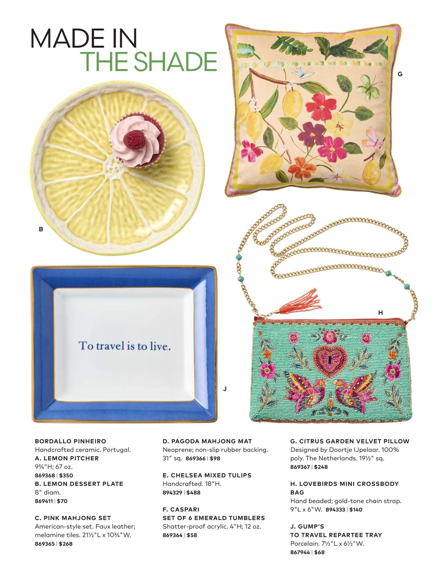 Gump's Summer Catalog Weekly Ad April 1 - August 31, 2026