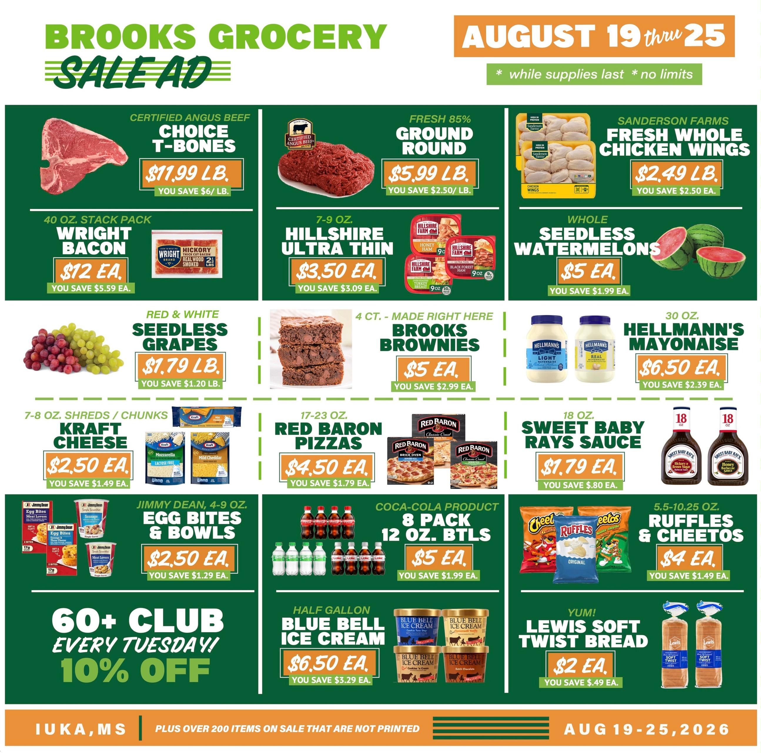 Brooks Grocery Weekly Ad August 19 - 25, 2026