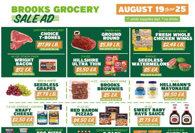 Brooks Grocery Weekly Ad August 19 - 25, 2026