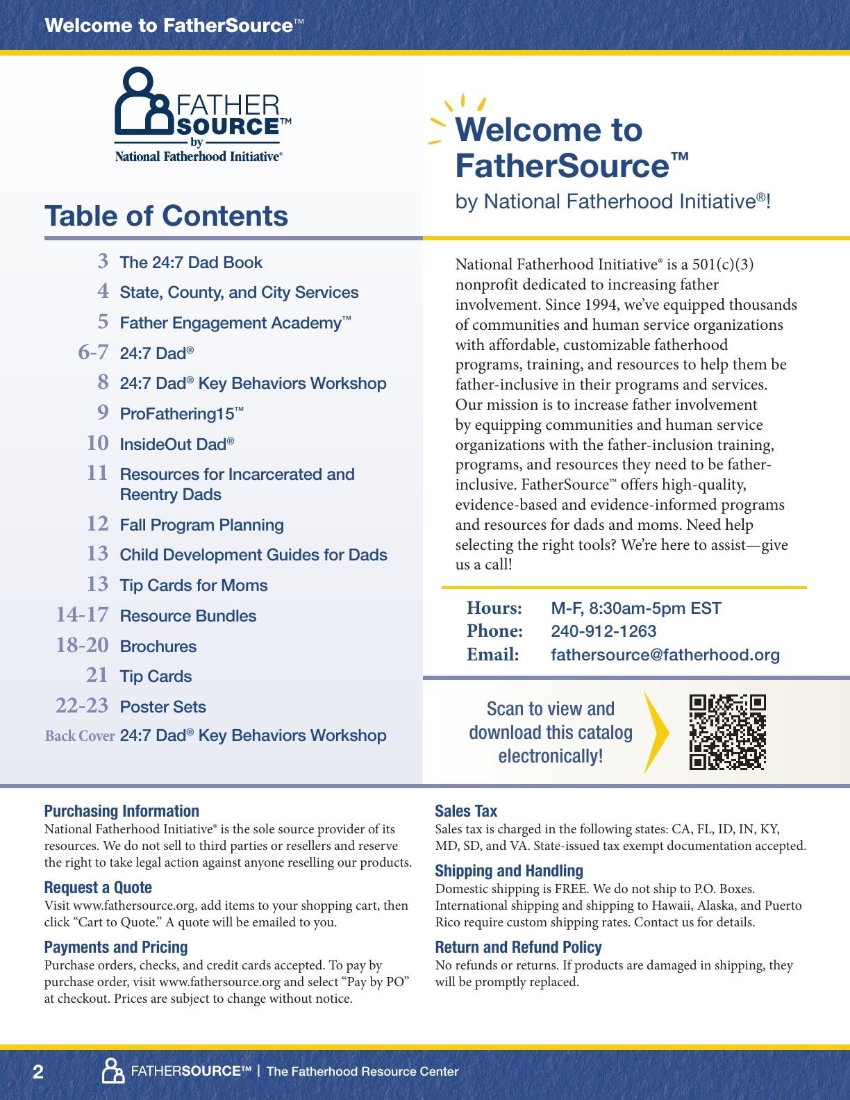 FatherSource Fall 2026 Catalog Weekly Ad August 1 - December 31, 2026