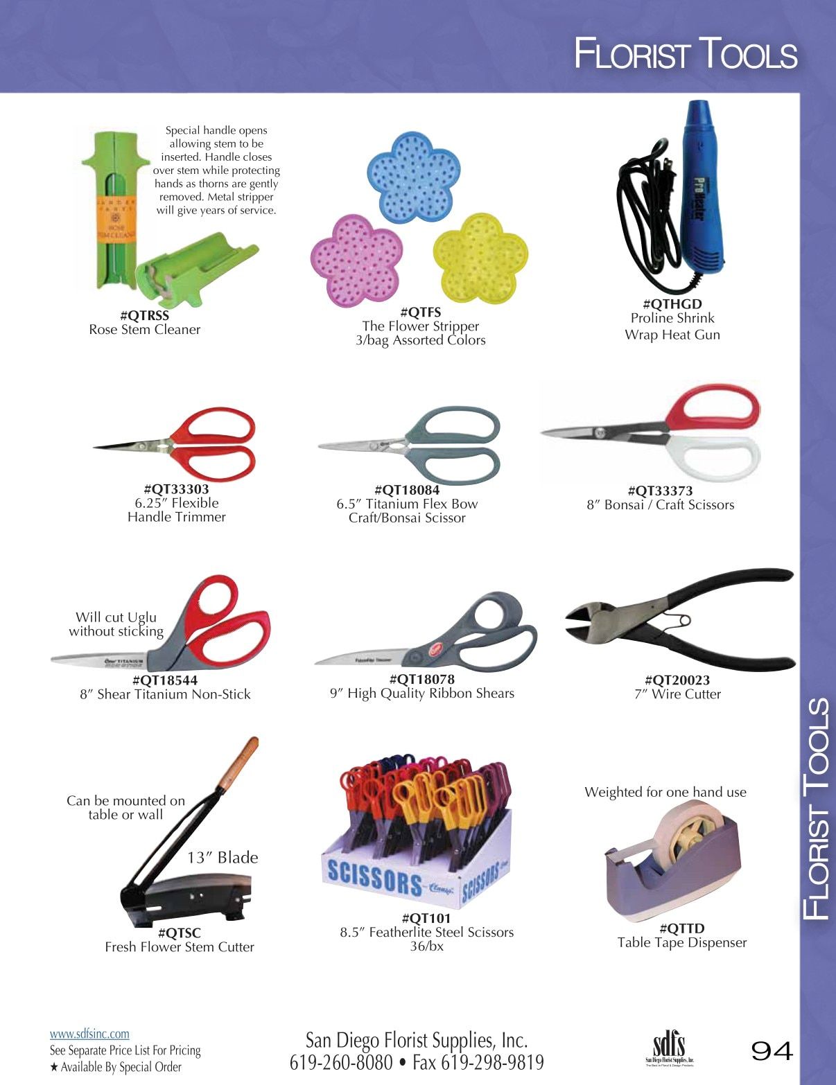 San Diego Florist Supply Catalog Weekly Ad January 1 - December 31, 2026
