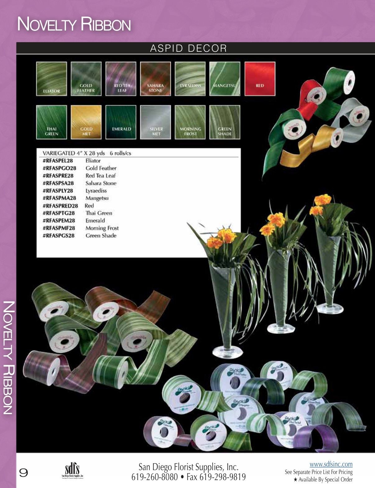 San Diego Florist Supply Catalog Weekly Ad January 1 - December 31, 2026