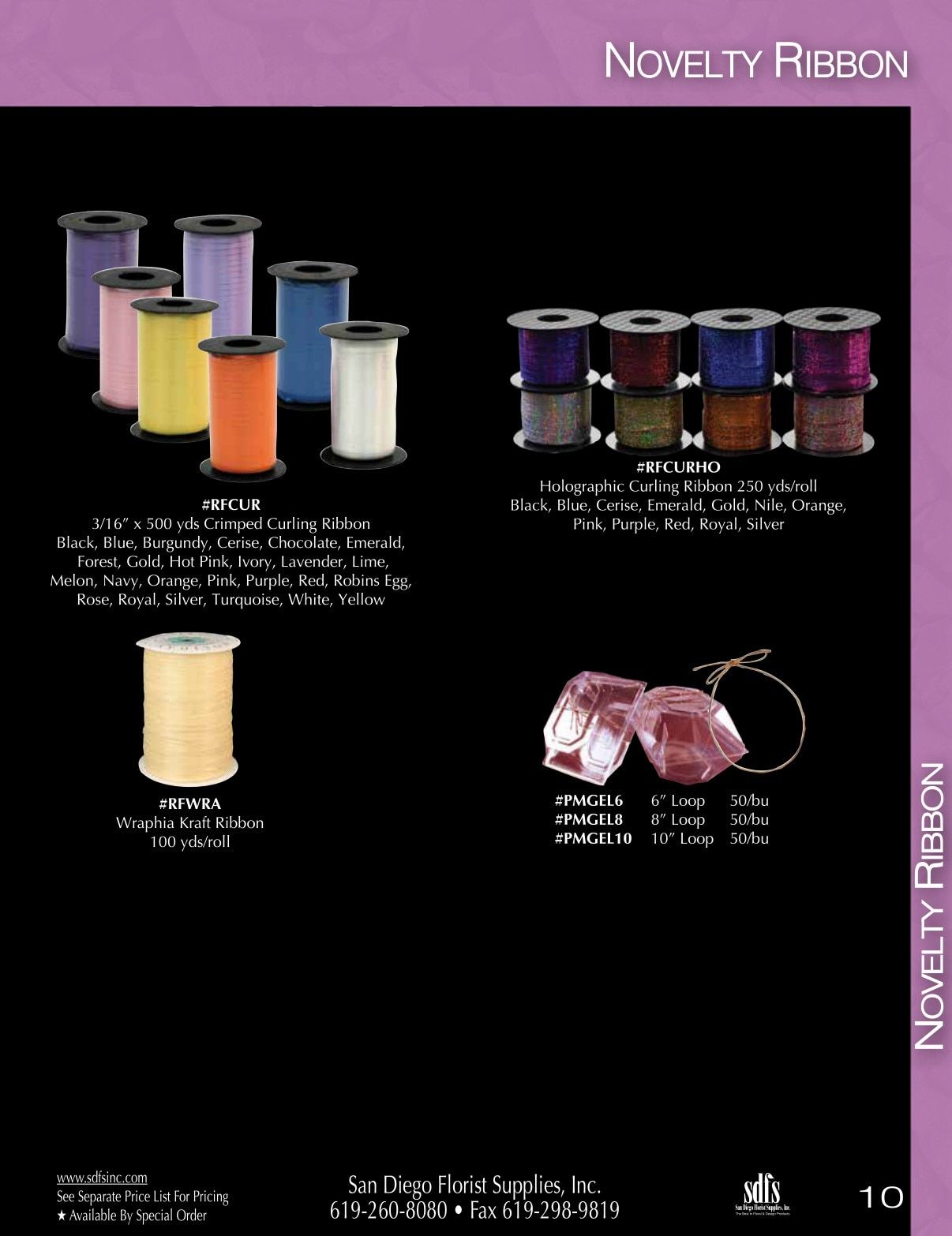 San Diego Florist Supply Catalog Weekly Ad January 1 - December 31, 2026