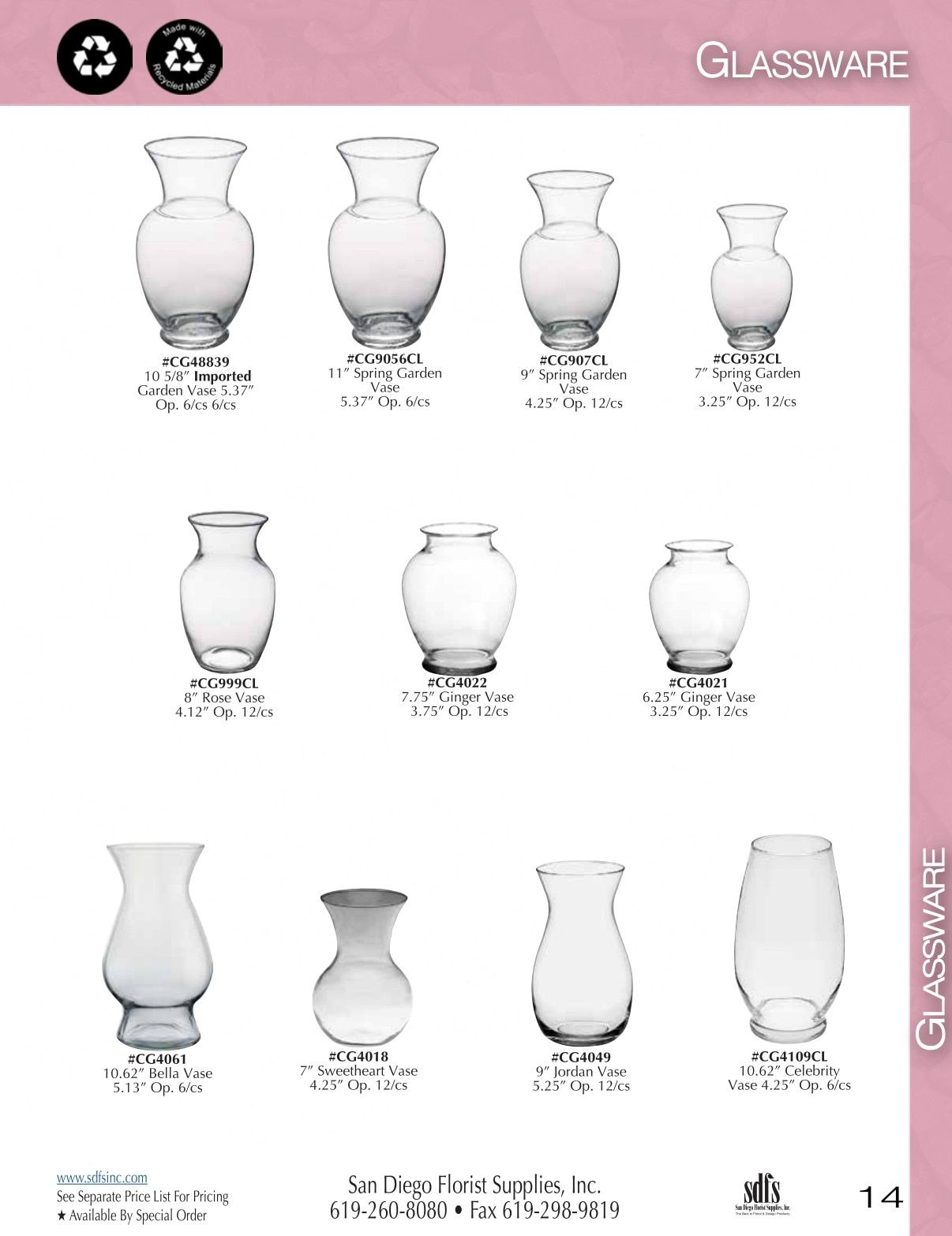 San Diego Florist Supply Catalog Weekly Ad January 1 - December 31, 2026