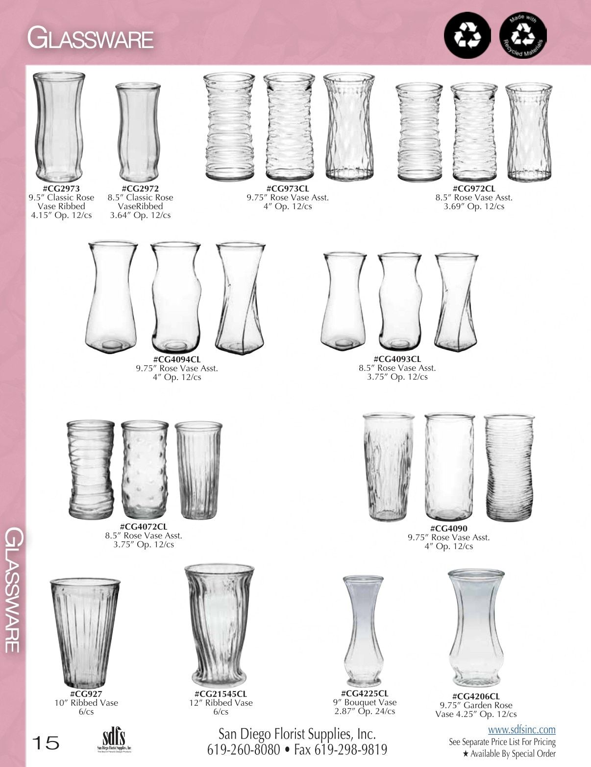 San Diego Florist Supply Catalog Weekly Ad January 1 - December 31, 2026