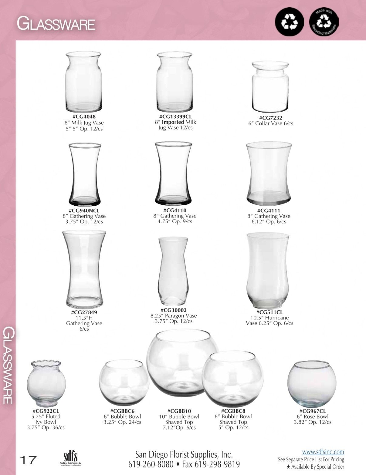 San Diego Florist Supply Catalog Weekly Ad January 1 - December 31, 2026