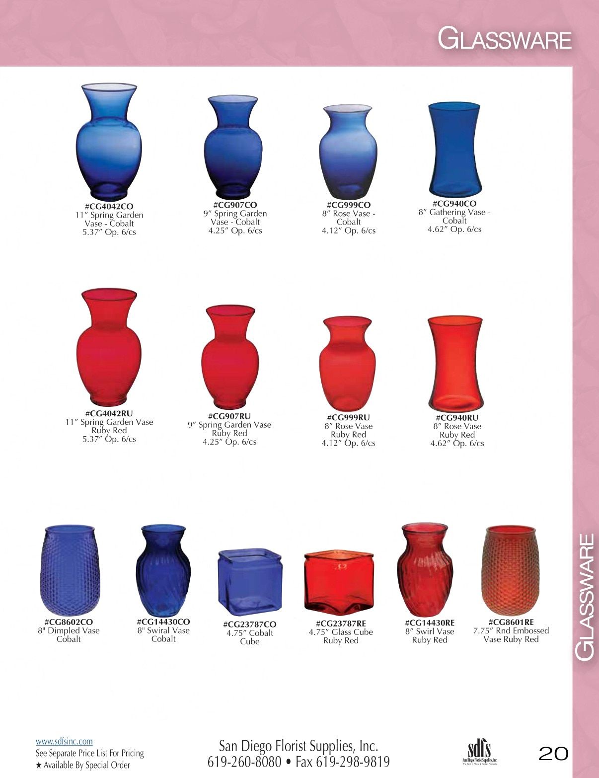 San Diego Florist Supply Catalog Weekly Ad January 1 - December 31, 2026