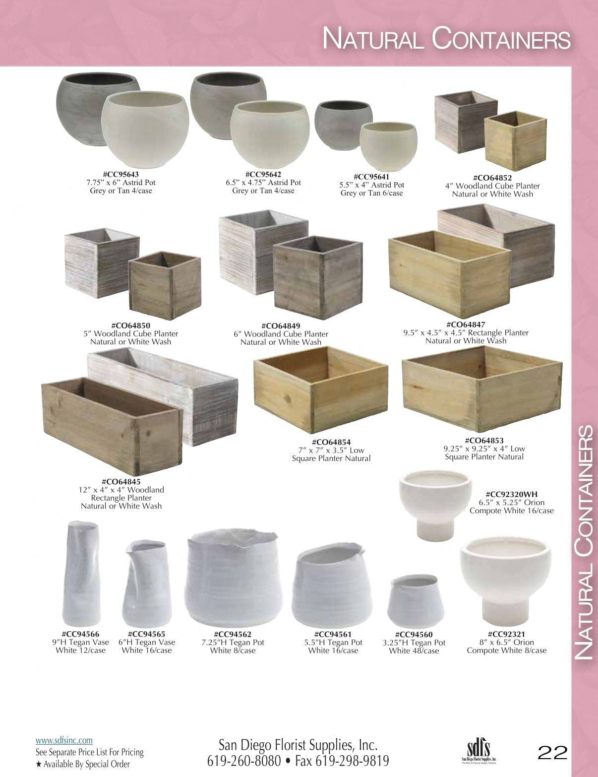 San Diego Florist Supply Catalog Weekly Ad January 1 - December 31, 2026