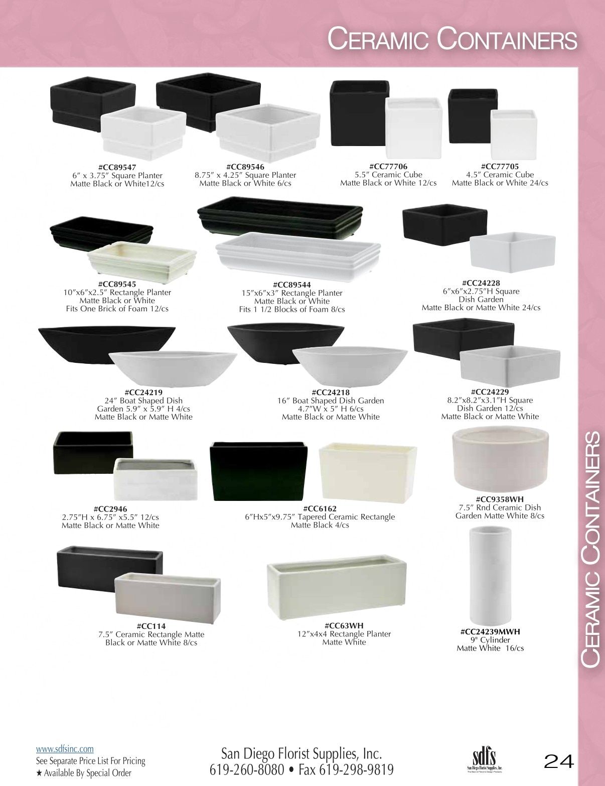 San Diego Florist Supply Catalog Weekly Ad January 1 - December 31, 2026