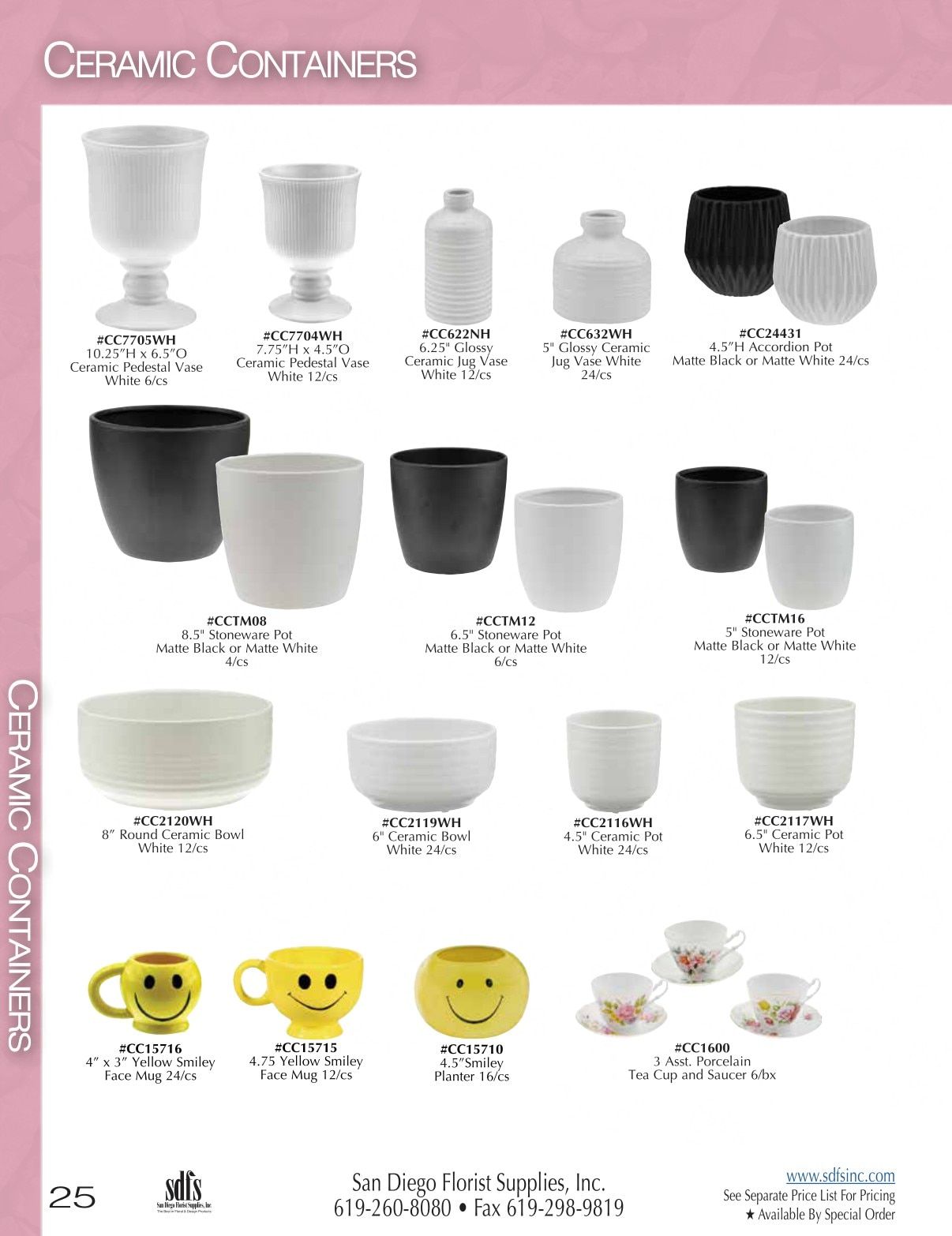San Diego Florist Supply Catalog Weekly Ad January 1 - December 31, 2026