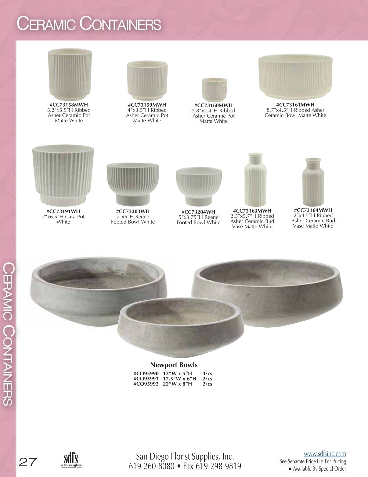 San Diego Florist Supply Catalog Weekly Ad January 1 - December 31, 2026
