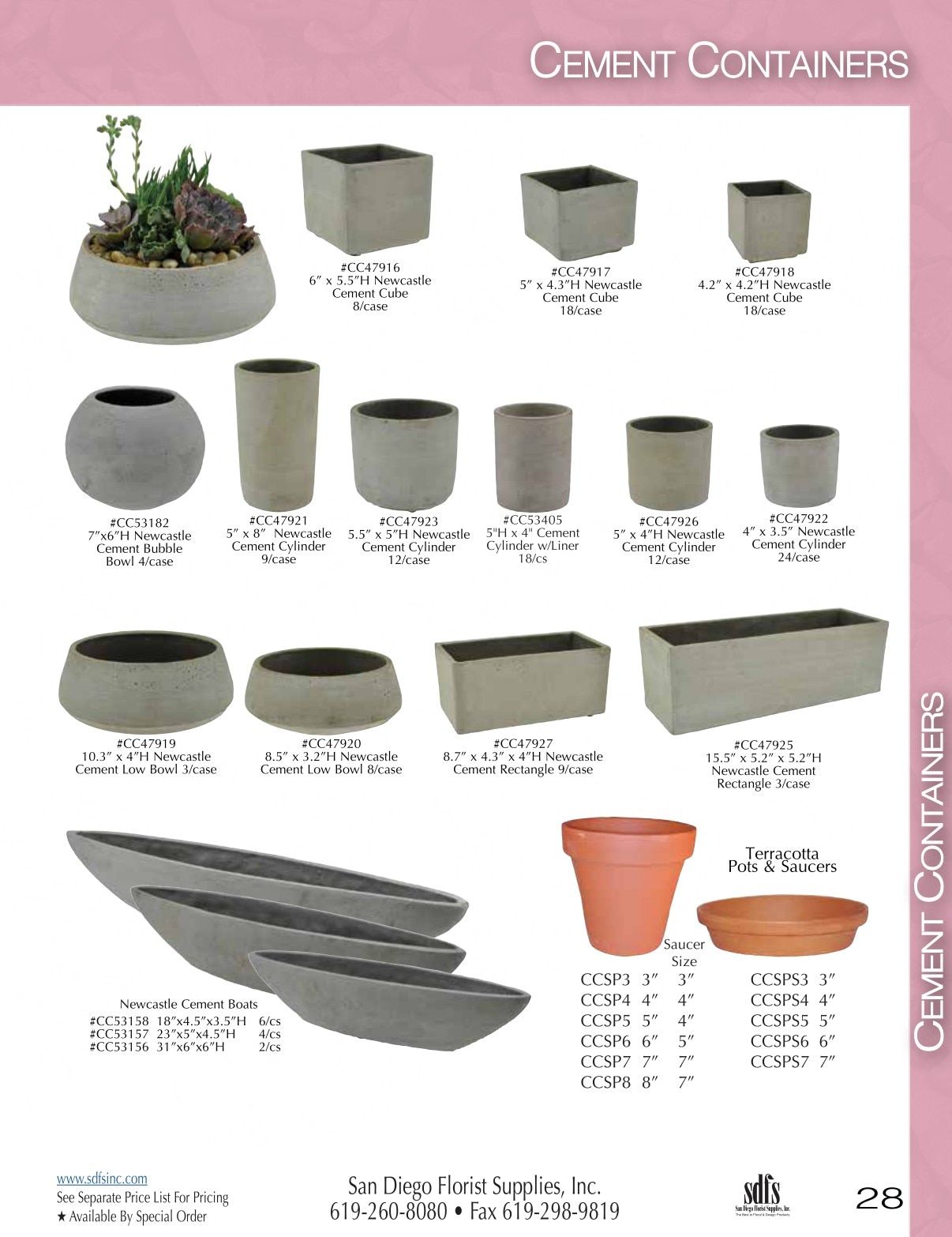 San Diego Florist Supply Catalog Weekly Ad January 1 - December 31, 2026