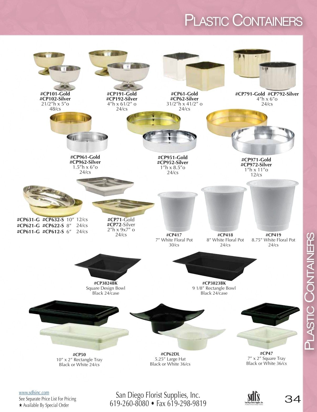 San Diego Florist Supply Catalog Weekly Ad January 1 - December 31, 2026