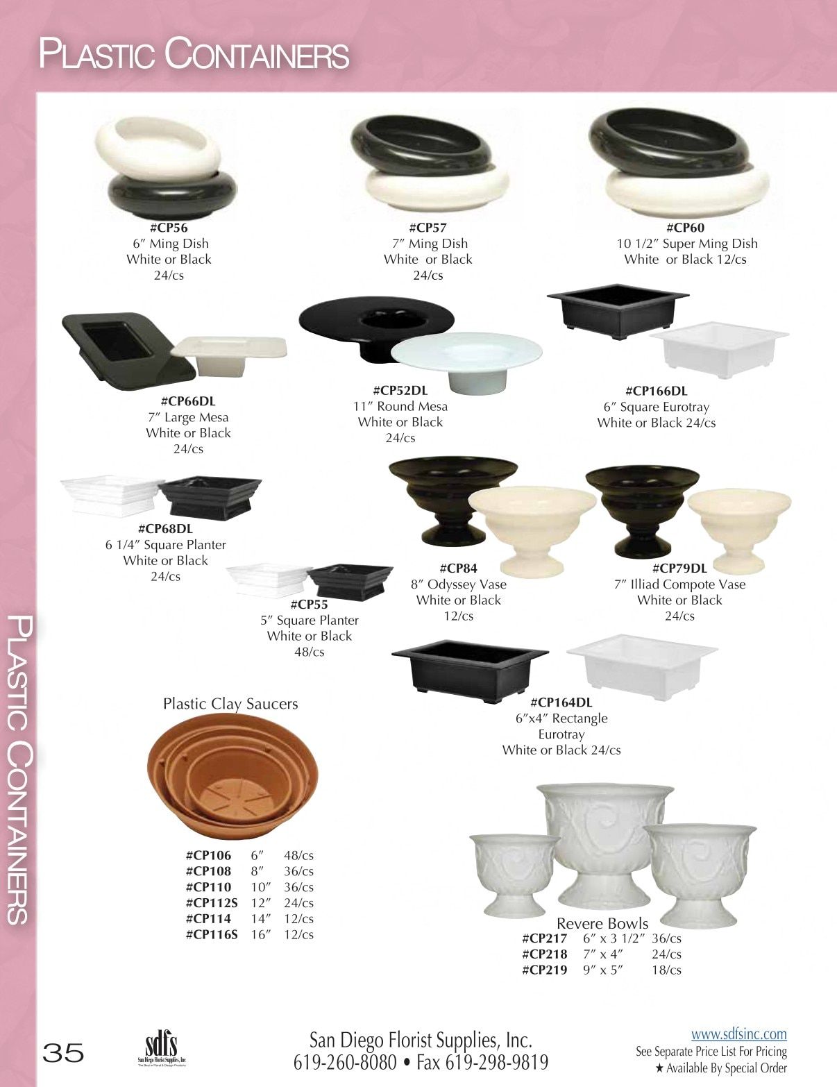 San Diego Florist Supply Catalog Weekly Ad January 1 - December 31, 2026