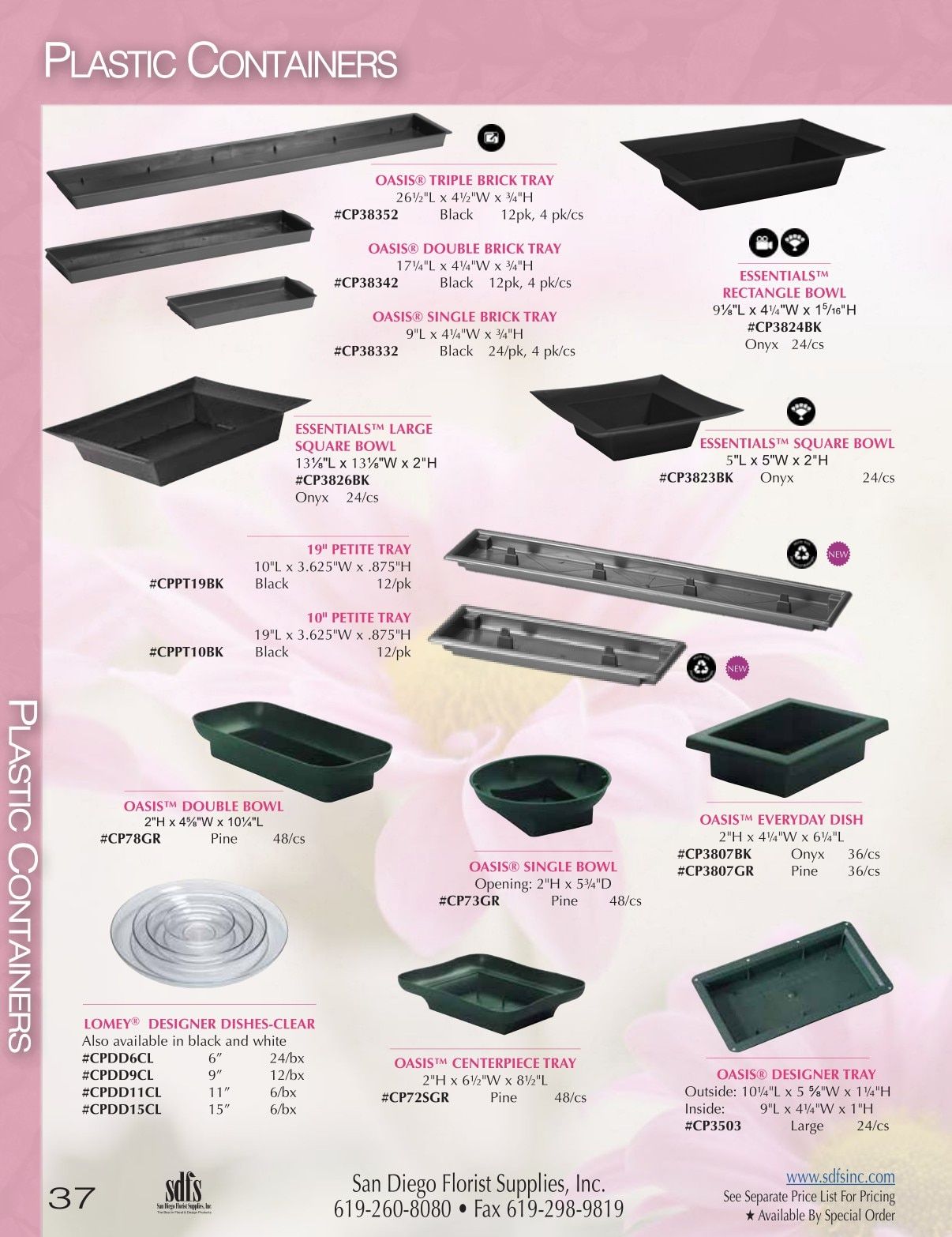 San Diego Florist Supply Catalog Weekly Ad January 1 - December 31, 2026