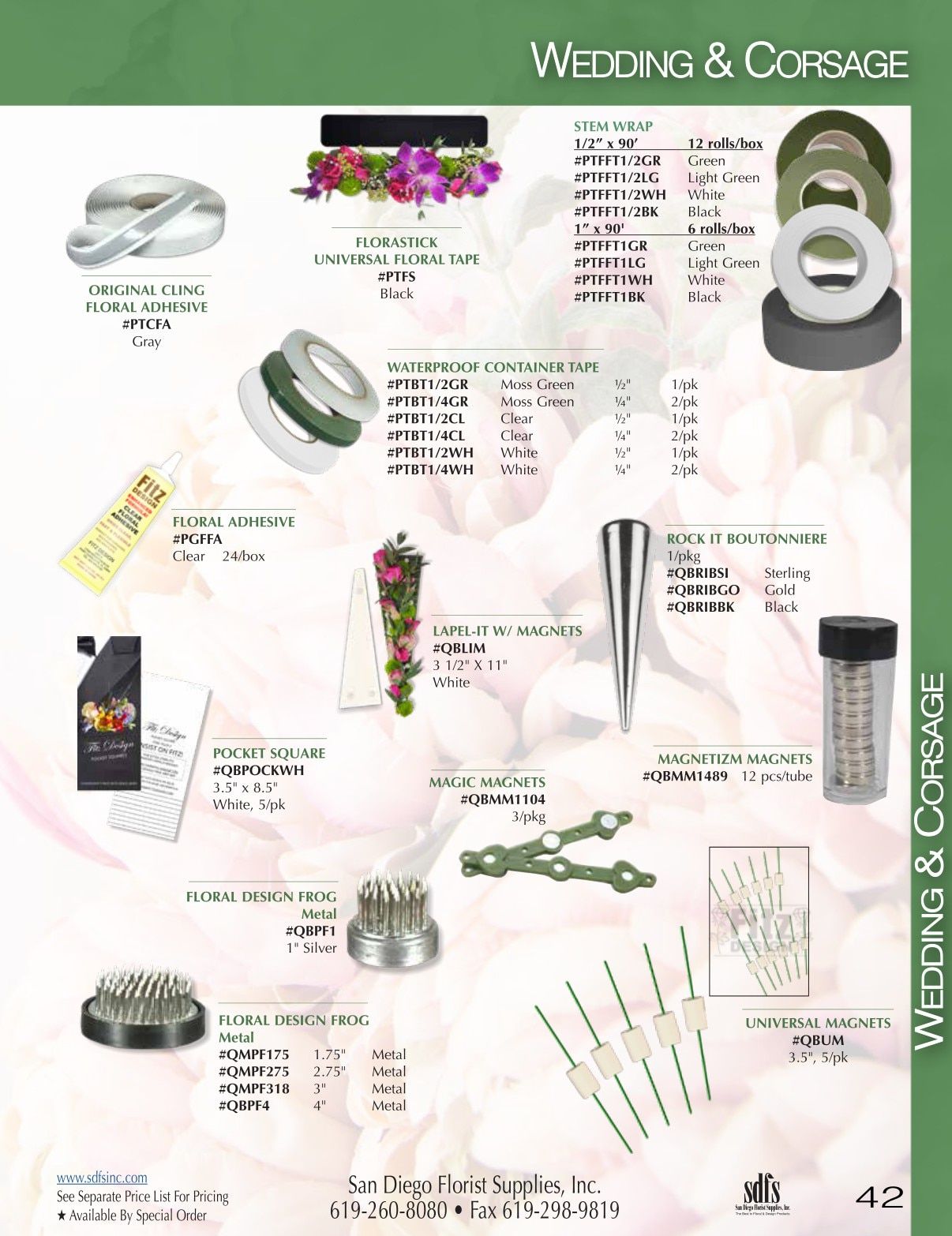 San Diego Florist Supply Catalog Weekly Ad January 1 - December 31, 2026