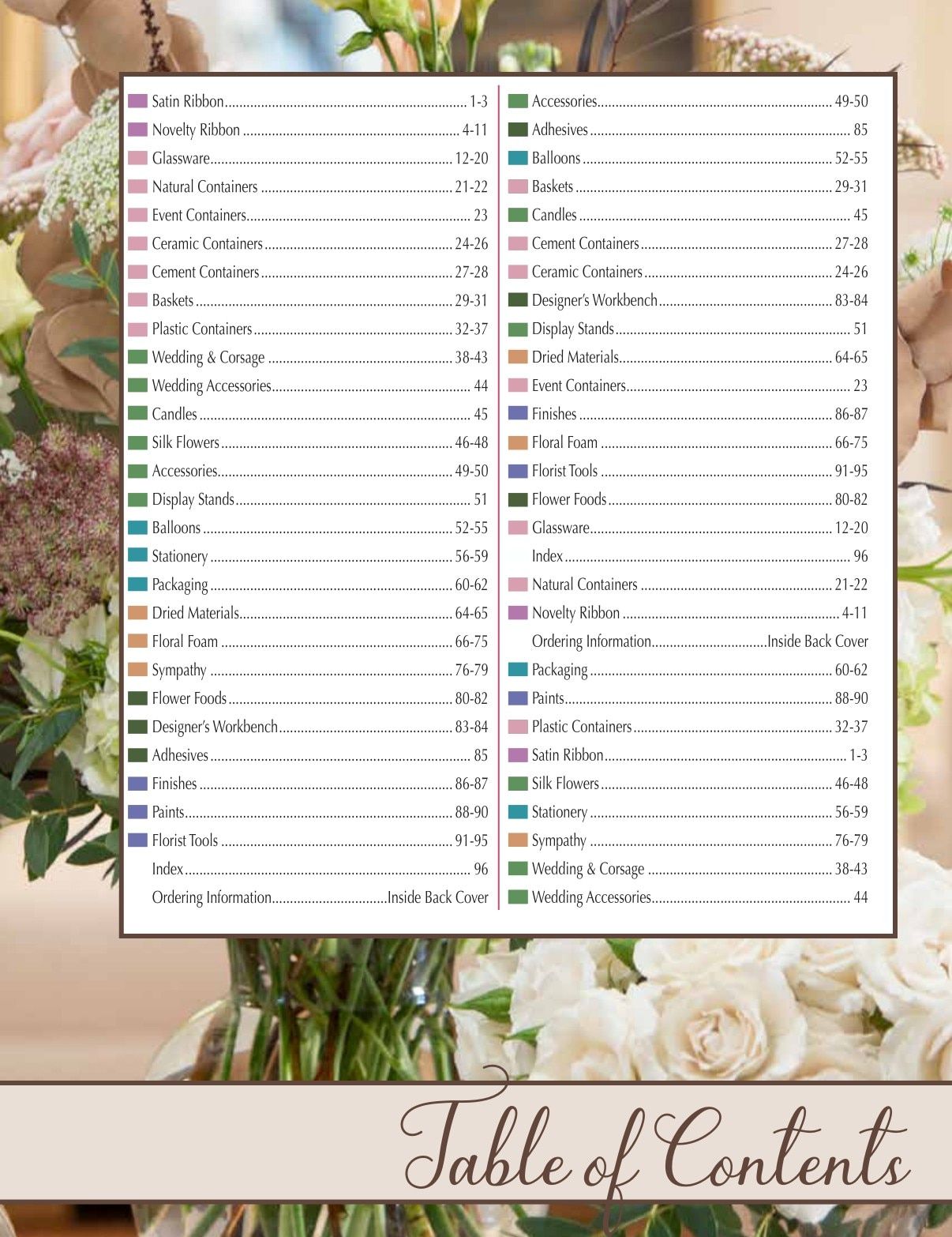 San Diego Florist Supply Catalog Weekly Ad January 1 - December 31, 2026